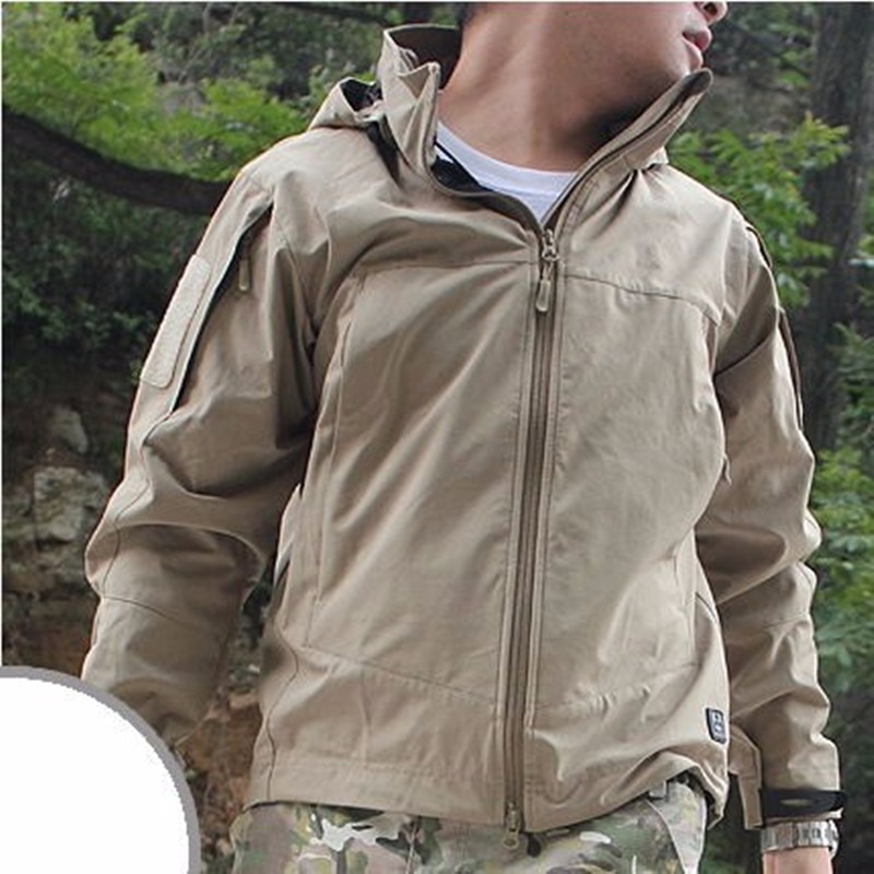 캠핑 경량 소프트 쉘 전술 남자 방수 windproof 스포츠 코트 까마귀 하이킹 야외 의류 육군 군사 재킷